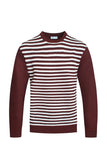 Men's Knitted Round Neck Striped Sweater | Zarnesh