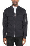 Men's Lightweight Cotton Chest Pockets Zip Up Jacket | Zarnesh