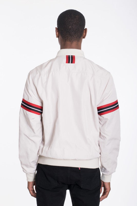  Men's Long Sleeve Woven Taped Bomber Jacket | Zarnesh