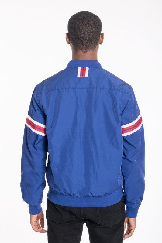  Men's Long Sleeve Woven Taped Bomber Jacket | Zarnesh