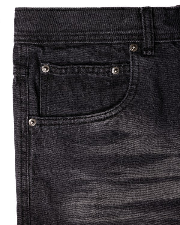 Men's Loose Fit Baggy Washed Denim Long Shorts | Zarnesh