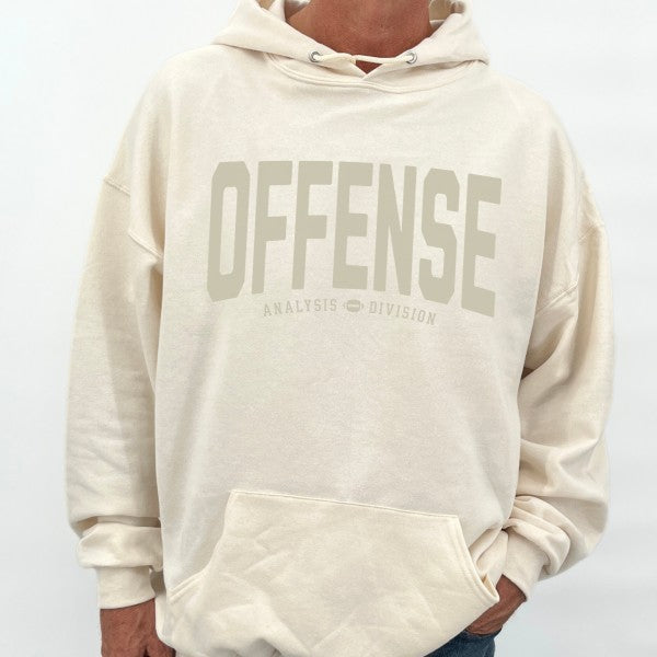 Men's Offense Analysis Division Football Graphic Hooded Sweatshirt | Zarnesh