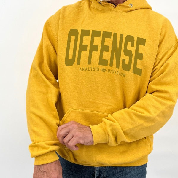 Men's Offense Analysis Division Football Graphic Hooded Sweatshirt | Zarnesh