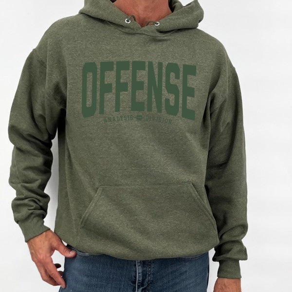 Men's Offense Analysis Division Football Graphic Hooded Sweatshirt | Zarnesh