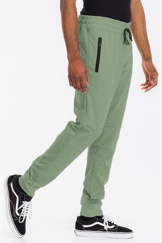 Men Weiv Solid Heathered Jogger | Zarnesh