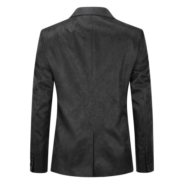 Men’s Paisley Print Tuxedo Jacket Slim Fit Formal Blazer Jacket | Zarnesh
