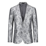 Men’s Paisley Print Tuxedo Jacket Slim Fit Formal Blazer Jacket | Zarnesh