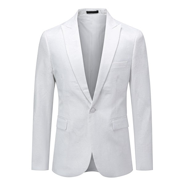 Men’s Paisley Print Tuxedo Jacket Slim Fit Formal Blazer Jacket | Zarnesh