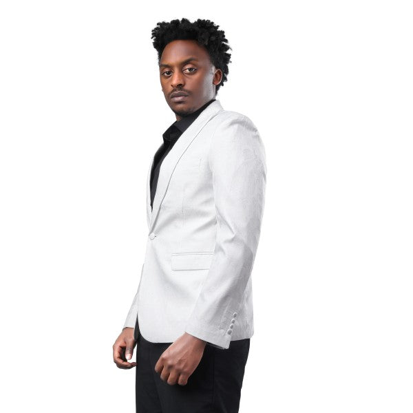 Men’s Paisley Print Tuxedo Jacket Slim Fit Formal Blazer Jacket | Zarnesh