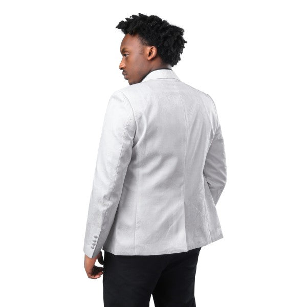 Men’s Paisley Print Tuxedo Jacket Slim Fit Formal Blazer Jacket | Zarnesh