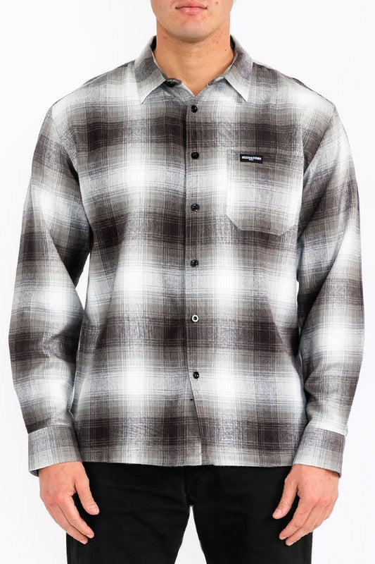 Men's Plaid Long Sleeve Flannel Lumberjack Shirt | Zarnesh