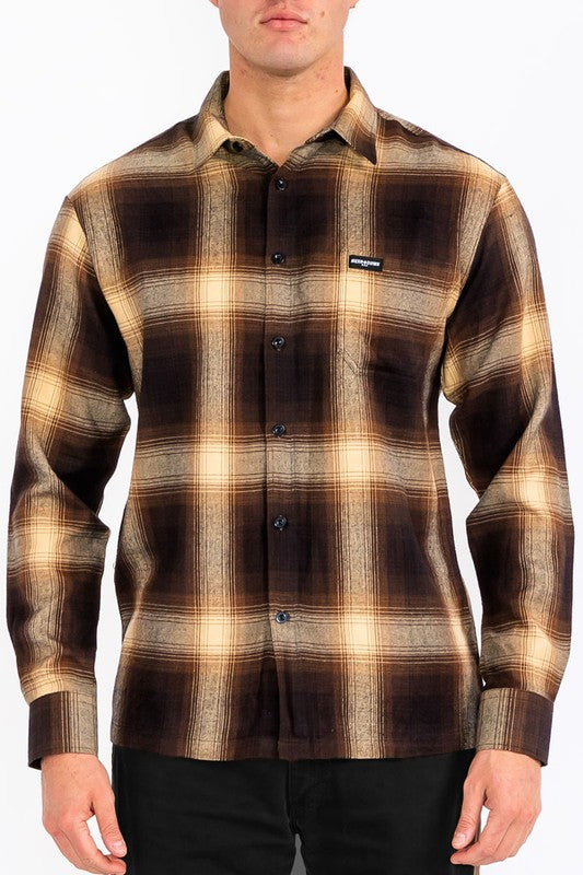Men's Plaid Long Sleeve Flannel Lumberjack Shirt | Zarnesh