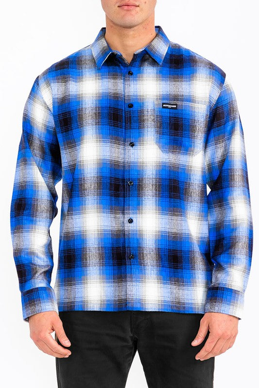 Men's Plaid Long Sleeve Flannel Lumberjack Shirt | Zarnesh
