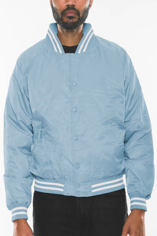 Men's Polyester Windbreaker Winter Bomber Jacket | Zarnesh