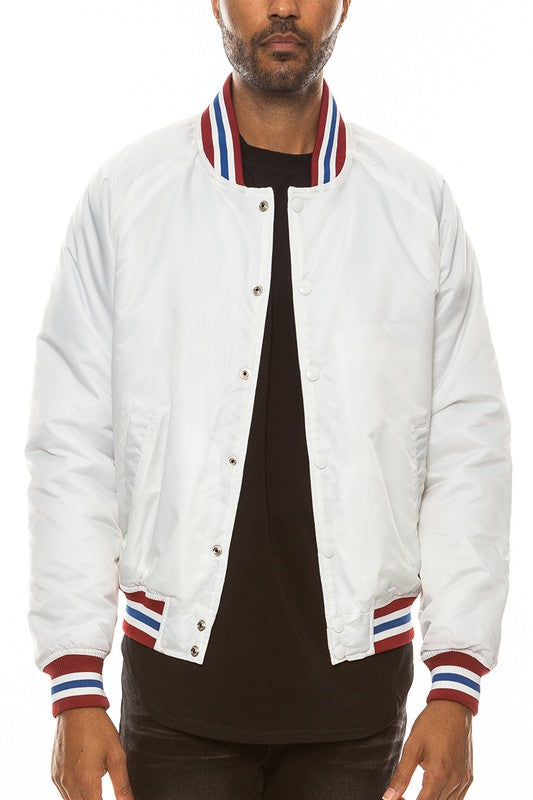 Men's Polyester Windbreaker Winter Bomber Jacket | Zarnesh