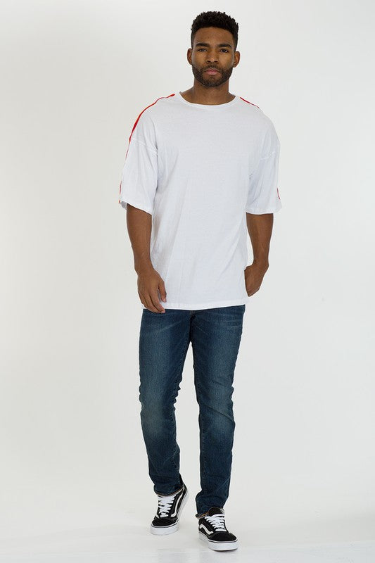 Men's Rainbow Tape Short Sleeve T-shirt | Zarnesh