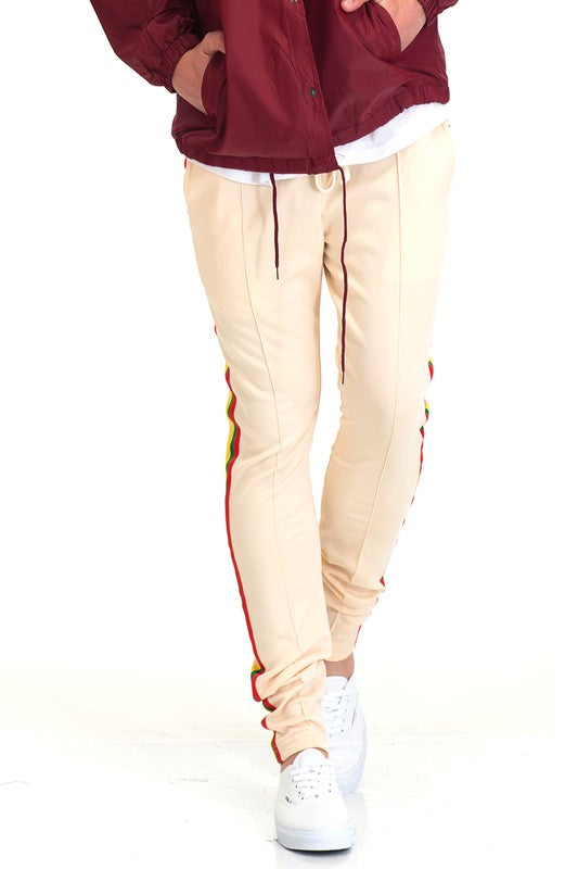 Men’s Rasta Color Stripes Jogger Pants | Zarnesh