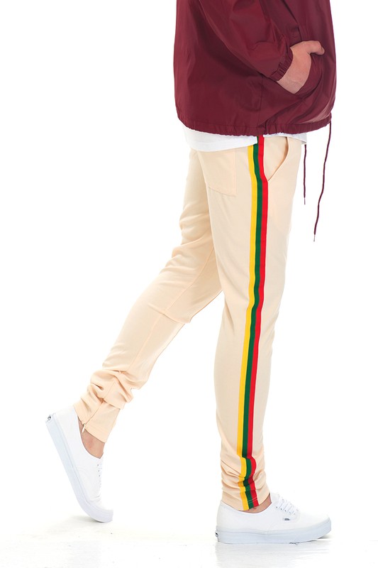 Men’s Rasta Color Stripes Jogger Pants | Zarnesh