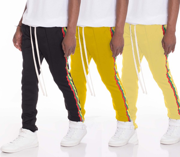 Men’s Rasta Color Stripes Jogger Pants | Zarnesh