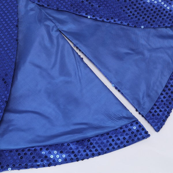 Men’s Sequin Tailcoat Formal Long Back Tuxedo Blazer Jacket | Zarnesh