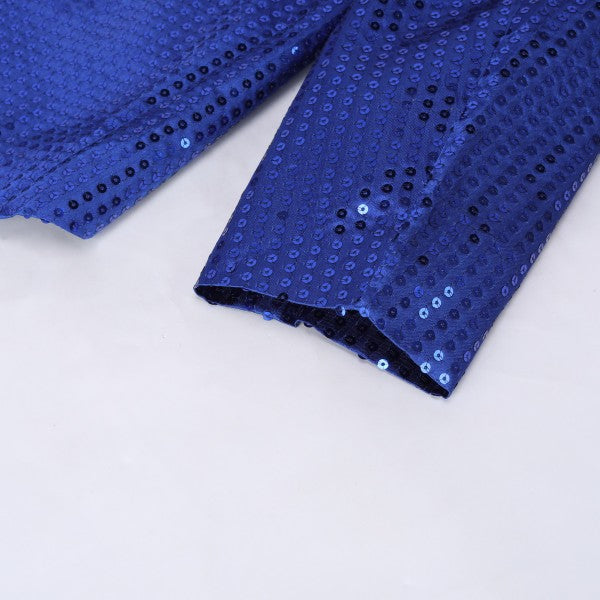 Men’s Sequin Tailcoat Formal Long Back Tuxedo Blazer Jacket | Zarnesh