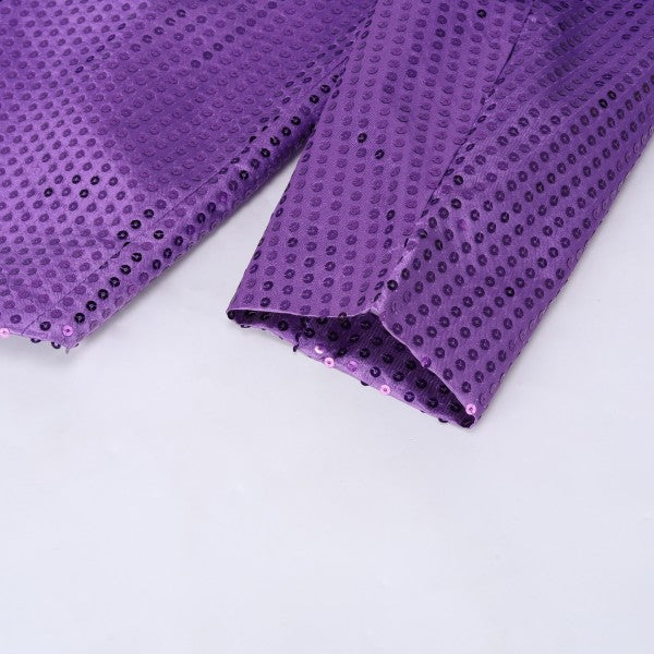 Men’s Sequin Tailcoat Formal Long Back Tuxedo Blazer Jacket | Zarnesh