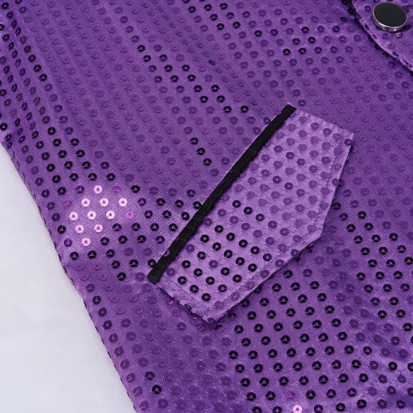 Men’s Sequin Tailcoat Formal Long Back Tuxedo Blazer Jacket | Zarnesh