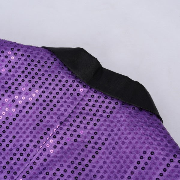 Men’s Sequin Tailcoat Formal Long Back Tuxedo Blazer Jacket | Zarnesh