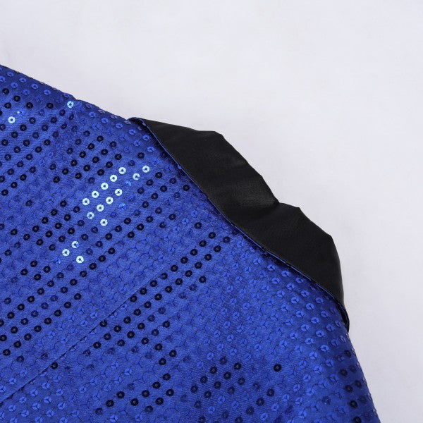 Men’s Sequin Tailcoat Formal Long Back Tuxedo Blazer Jacket | Zarnesh