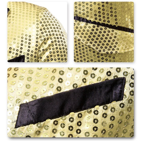 Men’s Sequin Tailcoat Formal Long Back Tuxedo Blazer Jacket | Zarnesh