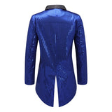 Men’s Sequin Tailcoat Formal Long Back Tuxedo Blazer Jacket | Zarnesh