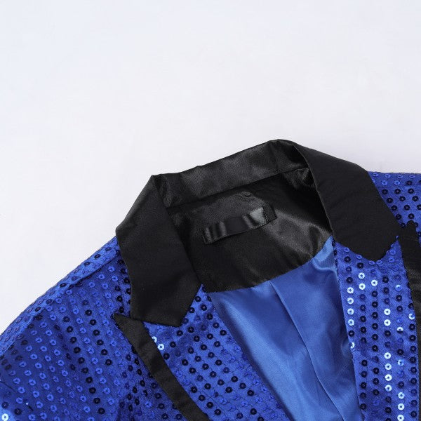 Men’s Sequin Tailcoat Formal Long Back Tuxedo Blazer Jacket | Zarnesh
