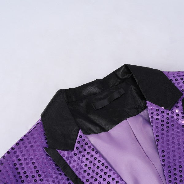 Men’s Sequin Tailcoat Formal Long Back Tuxedo Blazer Jacket | Zarnesh