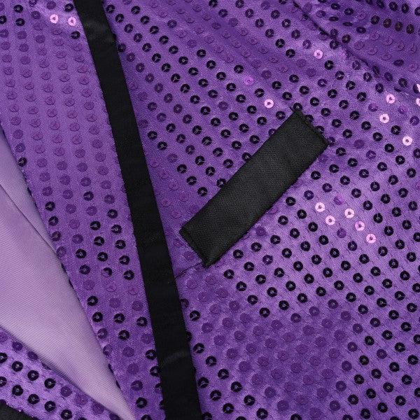 Men’s Sequin Tailcoat Formal Long Back Tuxedo Blazer Jacket | Zarnesh