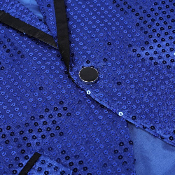 Men’s Sequin Tailcoat Formal Long Back Tuxedo Blazer Jacket | Zarnesh