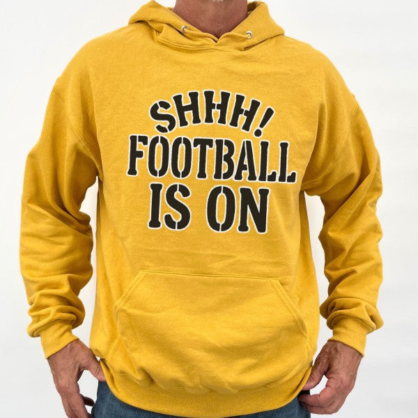 Men's Shhh Football on Hooded Sweatshirt | Zarnesh
