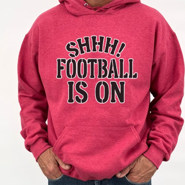 Men's Shhh Football on Hooded Sweatshirt | Zarnesh