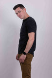Men's Short Sleeves Tee Button Closure Henley T-shirt | Zarnesh