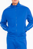 Men's Side Pipe Stacked Flared Track High Collar Jacket | Zarnesh
