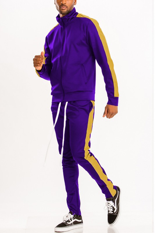  Men's Single Stripe Track Set | Zarnesh 