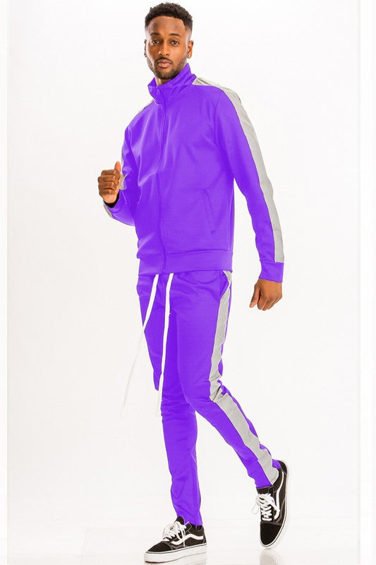  Men's Single Stripe Track Set | Zarnesh 