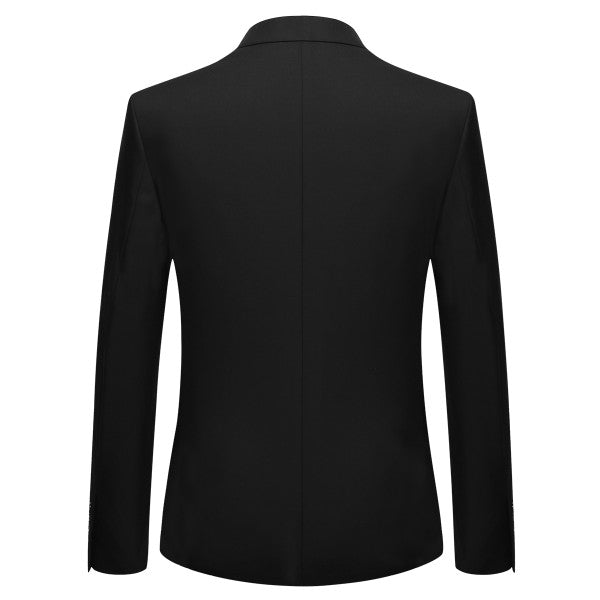 Men’s Slim Fit 2-Piece Solid Formal Blazer Suit 1-Button Double Vent | Zarnesh