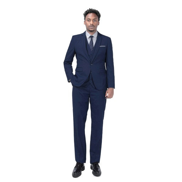 Men’s Slim Fit 2-Piece Solid Formal Blazer Suit 1-Button Double Vent | Zarnesh