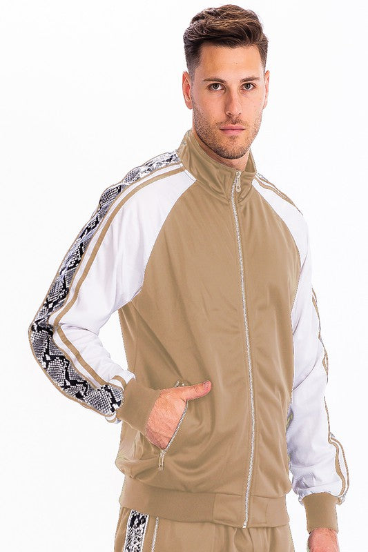 Men's Snake Side Print Track Jacket | Zarnesh