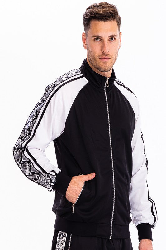Men's Snake Side Print Track Jacket | Zarnesh