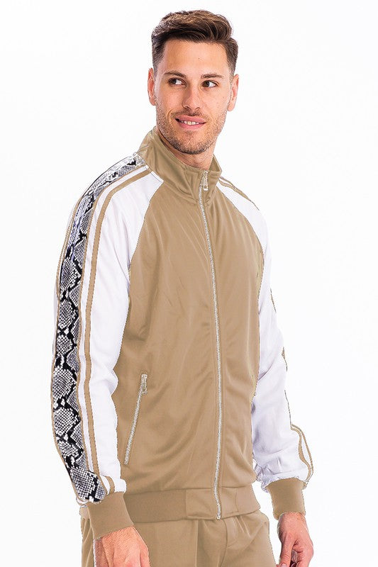 Men's Snake Side Print Track Jacket | Zarnesh