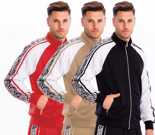 Men's Snake Side Print Track Jacket | Zarnesh