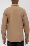 Men's Solid Casual Long Sleeve Flannel Shirt | Zarnesh
