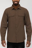 Men's Solid Casual Long Sleeve Flannel Shirt | Zarnesh
