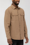 Men's Solid Casual Long Sleeve Flannel Shirt | Zarnesh